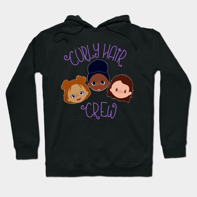 Curly Hair Crew Hoodie by AmusedSteph